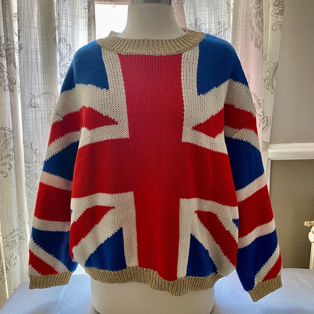 COPY - TOPSHOP NWT Union Jack sweater size 4-6/UK…